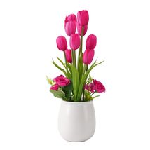 Angerlo 13" White Artificial Butterfly Orchid Ceramic Vase Decor - $113.50 MXN Angerlo 13" White Artificial Butterfly Orchid Ceramic Vase Decor - $113.50 MXN