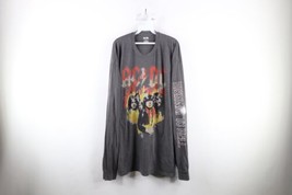 Retro Mens 3XL Faded Spell Out Highway to Hell ACDC Band Long Sleeve T-Shirt - £34.99 GBP