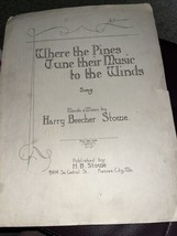 Where The Pines Tune Their Music To The Winds Sheet Music By Stowe - £4.69 GBP