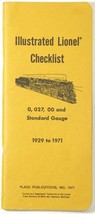 Illustrated Lionel O/O27/OO/Standard Gauge Guide 1929-1971 Ladd Publicat... - $6.00
