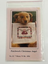 Mosey &#39;n Me Cross Stitch Pattern Christmas Patchwork Angel - $5.93