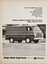 1964 Print Ad Dodge Work Van Builds Tough Trucks Why Settle for Less? - £13.78 GBP