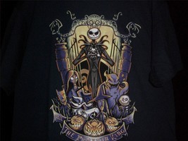 TeeFury Nightmare XLARGE &quot;King of the Pumpkin Patch&quot; Before Christmas NAVY - £11.80 GBP