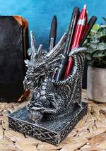 Ebros Gift Shenlong Spirit Dragon Orb Stationery Holder Figurine 4.75&quot;H ... - £16.71 GBP