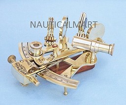 NauticalMart Nautical Titanic White Star Lines Sextant, 5&quot;, Brass  - £46.29 GBP