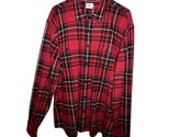 Faherty Legend Sweater Shirt Mens XXL Homeward Bound Plaid Red Long Sleeve NWT - $99.54