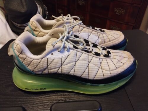 Nike Air Max MX-720-818 White Black Ghost Green Shoes CT1266 Size 10 - $75.73