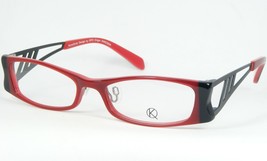 KunoQvist Opo Suède GRID C399 Rouge/Noir Lunettes Monture 51-17-135mm - £57.29 GBP