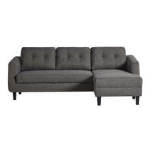 BELAGIO SOFA BED WITH CHAISE CHARCOAL RIGHT - £1,421.35 GBP