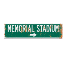 Retro Baltimore Memorial Stadium Road Sign - £22.75 GBP