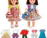 Simplicity Sewing Pattern 3936 Doll Clothes, One Size - $4.83