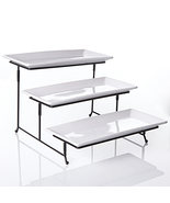 3 Tier Plate Set w/Metal Stand - £35.97 GBP