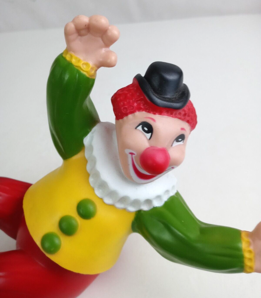 Vintage 1978 Nursery Originals Brightly Colored Children's Plastic 9" Clown Item image 2
