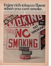 Vintage Snuff Print Ad Skoal Copenhagen Happy Days April 1971 Popular Science  - £3.15 GBP