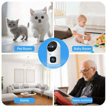 4K Surveillance Camera with 10X Zoom Dual Lens - 24HR Auto Tracking WiFi... - $29.22