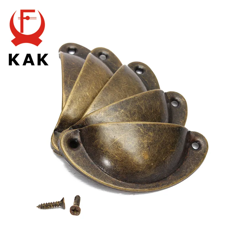 KAK 8PCS Mini Bronze Metal Handles 50x20mm ZAKKA Box Pulls Drawer Knobs She - $9.00+