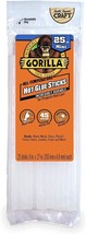 Gorilla Hot Glue Sticks, Mini Size, 8&quot; Long x .27&quot; Diameter, 25 Count, Clear - £29.71 GBP