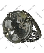 Silpada Sterling Silver Scroll Clear Faceted Crystal Cocktail Ring Size ... - $237.33 CAD