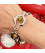 1970s tIGERs EyE Silver Bracelet Minimalist Unisex Silver Bracelet OFFeR! - $747.95 CAD