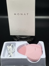 New Monat SOFT TOUCH FACIAL CLEANSING BRUSH Pulsing USB Rechargeable Sil... - $11.29