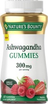 Nature&#39;s Bounty Ashwagandha Gummies, 300mg KSM-66 Ashwagandha Extract, Mixed Ber - £23.17 GBP