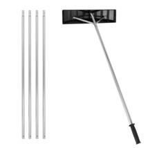 20&#39; Aluminum Snow Roof Rake Adjustable Sectional Snow Removal Tool - £92.23 GBP