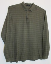 Nautica Long Sleeve Polo Heavy Weight Green Shirt Mens XL - £29.07 GBP