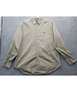 Ralph Lauren Shirt Mens XL Brown Cotton Collared Button Down Small Pony ... - $20.33