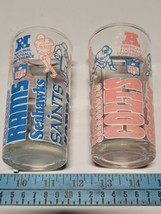 1976 Welch&#39;s NFL Jelly Glasses AFC East and NFC West 5&quot; - £11.66 GBP