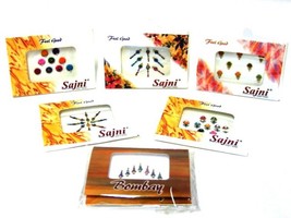 Festival/Party/EveryDay 2x ind. Packs of Bindis -aprox 6 bindis in each pack - £3.91 GBP