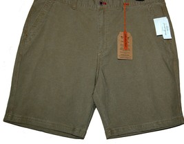 Weathrproof Vintage Dark Beige Striped Cotton Shorts Size US 38 - £19.95 GBP