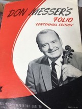 Don Messer&#39;s Folio Centennial Edition Songbook Sheet Music Song Book - £10.72 GBP