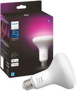 Philips - Hue BR30 Bluetooth 85W Smart LED Bulb - White and Color Ambiance - $87.99