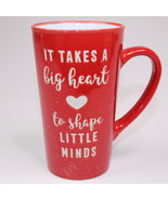 It Takes A Big Heart To Shape Little Minds Mug Valentine Teacher&#39;s Gift ... - £8.41 GBP