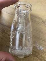 Vintage Willow Brook Farms - East Jewett, NY New York Milk Bottle Half Pint - £39.80 GBP
