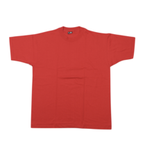 NOS Vtg 90s Rockabilly Streetwear Mens 2XL Blank Short Sleeve Shirt Red 50/50 - £23.35 GBP