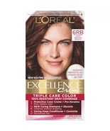 L&#39;Oreal Paris Creme Triple Care Permanent Hair Color 6RB Light Reddish B... - $19.00 CAD