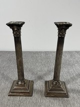 Gorham Sterling Silver Corinthian Column Candlestick Pair 12&quot; Neoclassic... - $1,484.99