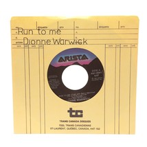 Run To Me Dionne Warwick Single Vinyl Records 7&quot; 45 rpm - $6.93