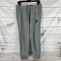 Nike Women&#39;s Medium Rally Fleece Joggers Sweatpants Fleece Gray Swoosh Logo - £19.90 GBP