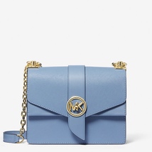 Michael Kors Greenwich Small Saffiano Leather Crossbody Bag French Blue - £144.88 GBP