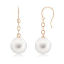 ANGARA 12mm Solitaire Freshwater Pearl Drop Earrings in 14K Solid Gold - $379.05