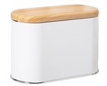 Mini Trash Can With Lid Small Countertop Trash Can With Wood Grain Lid, ... - $28.49