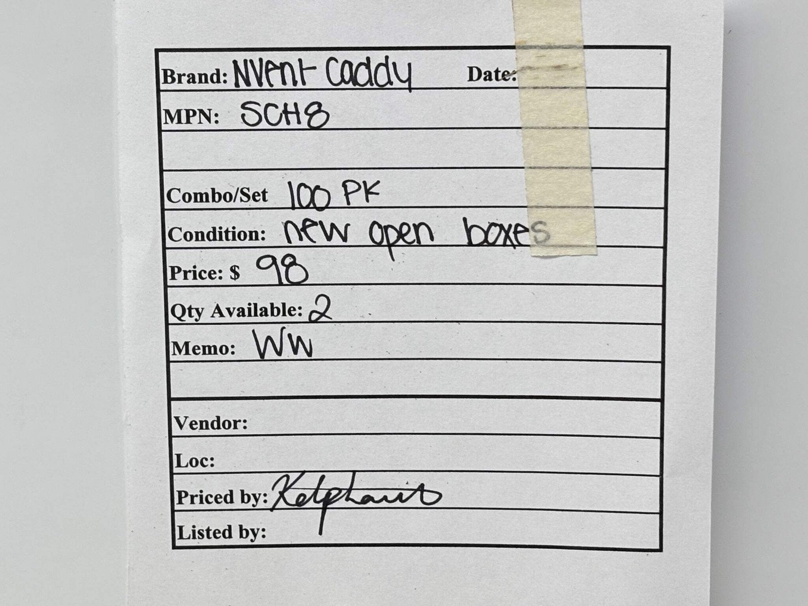 100PK nVent CADDY SCH8 One‑Piece Strut Clamp, ½″ EMT, Steel Item image 10