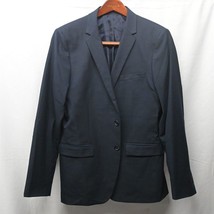 Calvin Klein Medium Navy Blue Infinite Slim 2 Button Blazer Jacket Sport Coat - £22.36 GBP