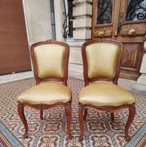 A pair of french vintage chairs Louis XV style - $900.00