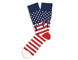 Dripping With Pride Novelty Socks American Flag  Med/Lrg  Dress SOX Casu... - £9.31 GBP