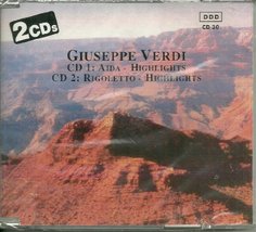 Giuseppe Verdi, 2 C Ds, CD1:AIDA Highlights, CD2:RIGOLETTO Highlights [Unknown Bi - £9.20 GBP