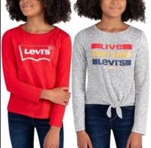 Levi&#39;s Girls&#39; Long Sleeve Graphic T-Shirt 2-Pack - £19.66 GBP