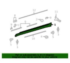 75852-50905 Toyota Genuine New Body Moulding.1 Qty Available only. - $97.66